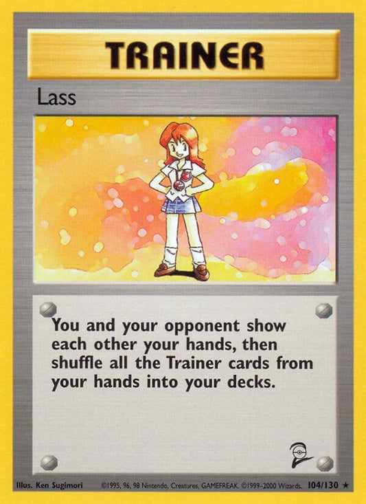 Image for Lass (104/130) (Base Set 2) - Pokemon