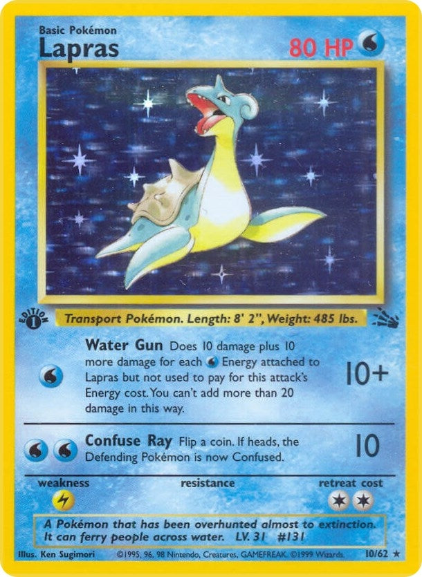 Image for Lapras (10) (10/62) (Fossil) - Pokemon