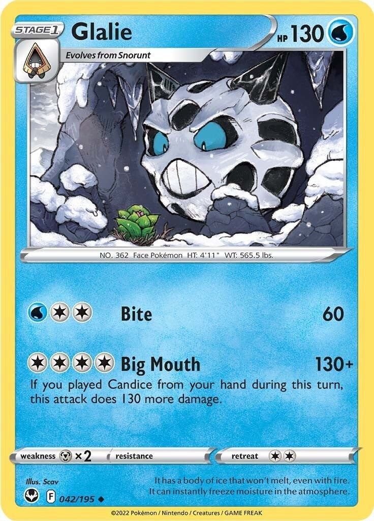 Image for Glalie (042/195) (SWSH12: Silver Tempest) - Pokemon