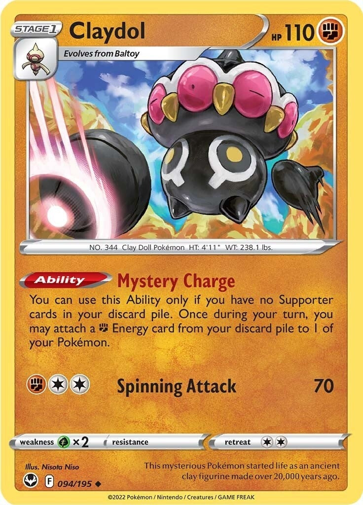 Image for Claydol (094/195) (SWSH12: Silver Tempest) - Pokemon