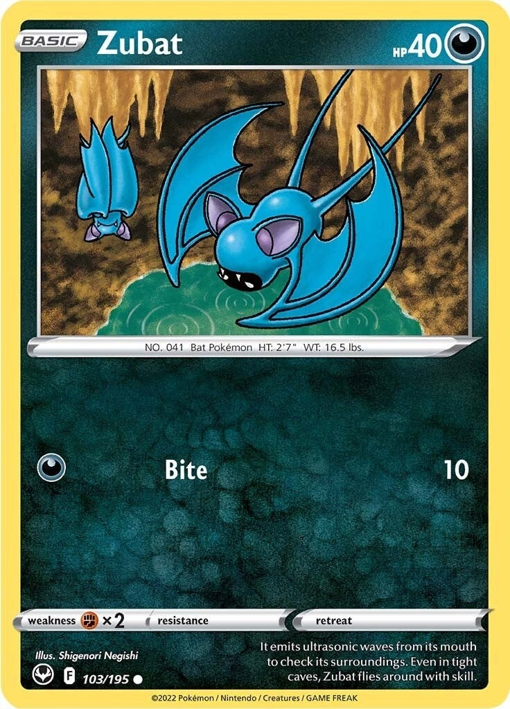 Image for Zubat (103/195) (SWSH12: Silver Tempest) - Pokemon