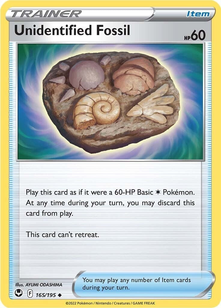 Image for Unidentified Fossil (165/195) (SWSH12: Silver Tempest) - Pokemon