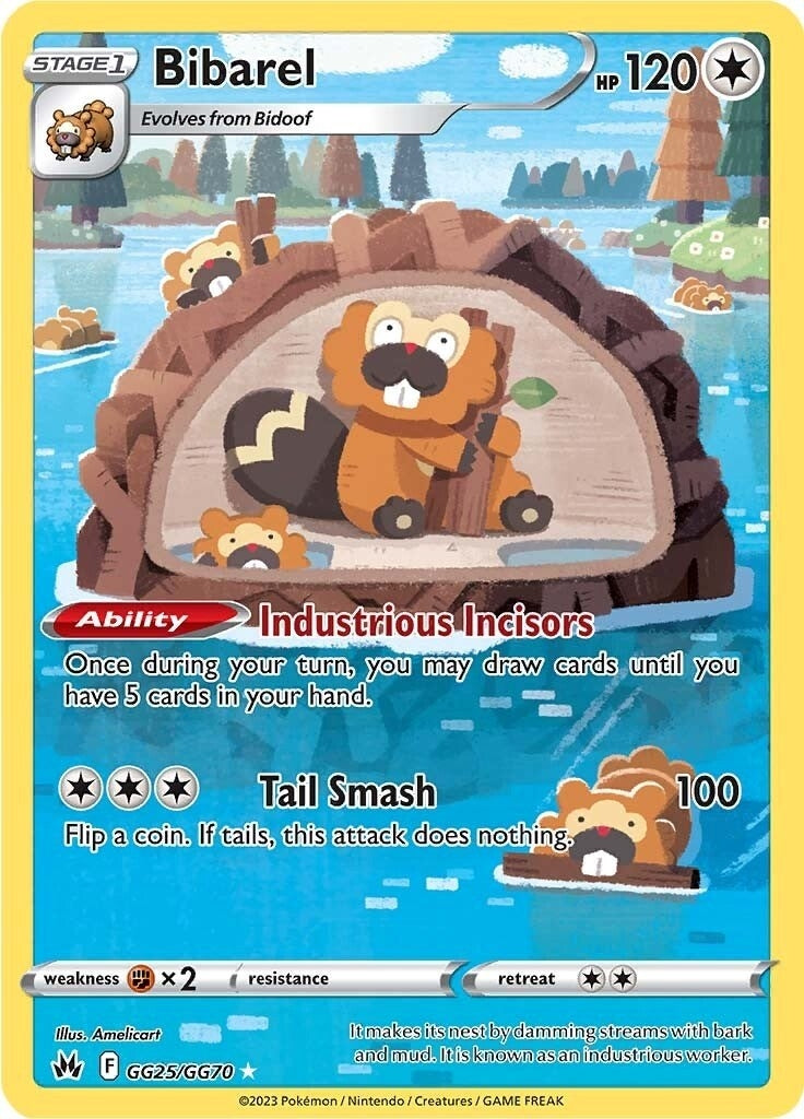 Image for Bibarel (GG25/GG70) (Crown Zenith: Galarian Gallery) - Pokemon