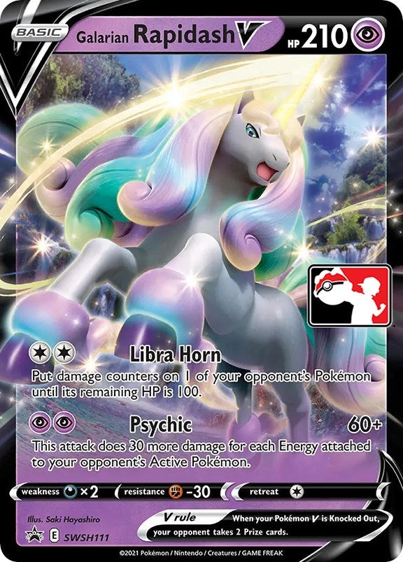 Image for Galarian Rapidash V (SWSH111) (Prize Pack Series Cards) - Pokemon