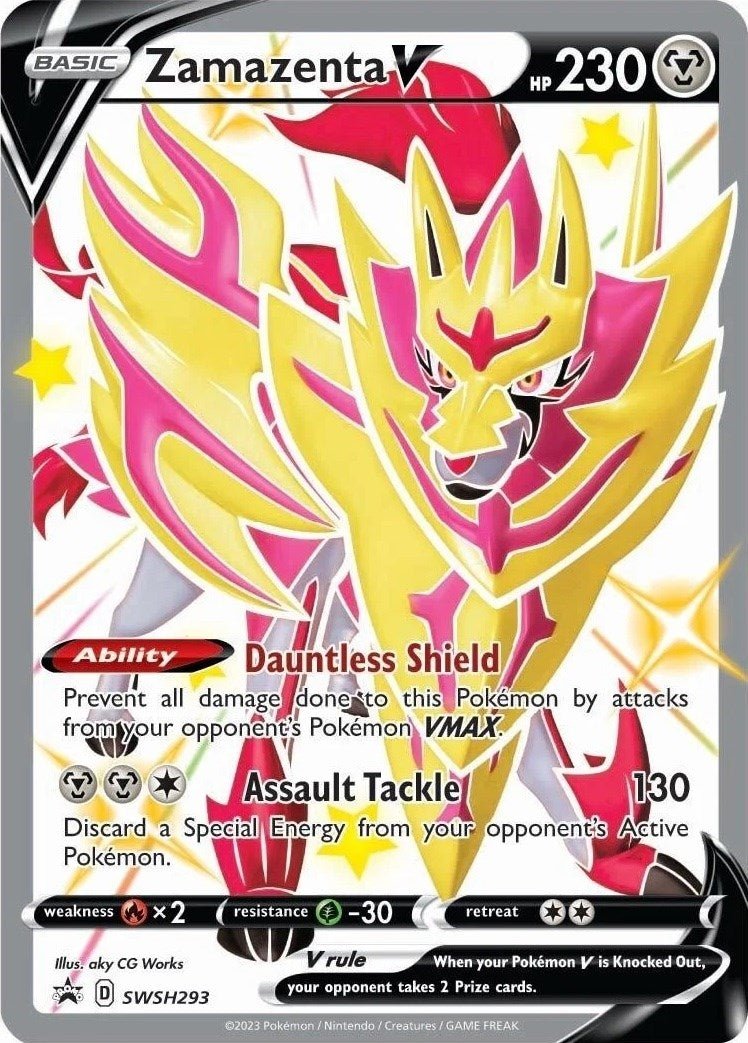 Image for Zamazenta V (Shiny) - SWSH293 (SWSH293) (SWSH: Sword & Shield Promo Cards) - Pokemon