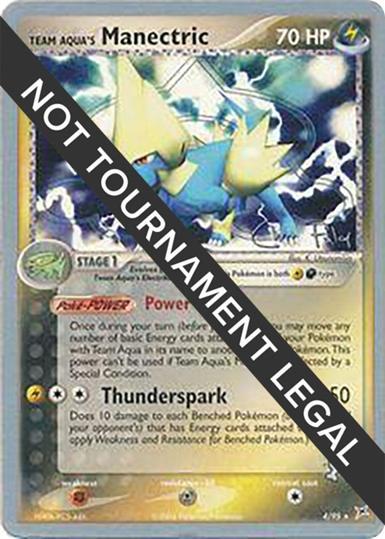 Image for Team Aqua's Manectric - 2004 (Chris Fulop) (4/95) (World Championship Decks) - Pokemon
