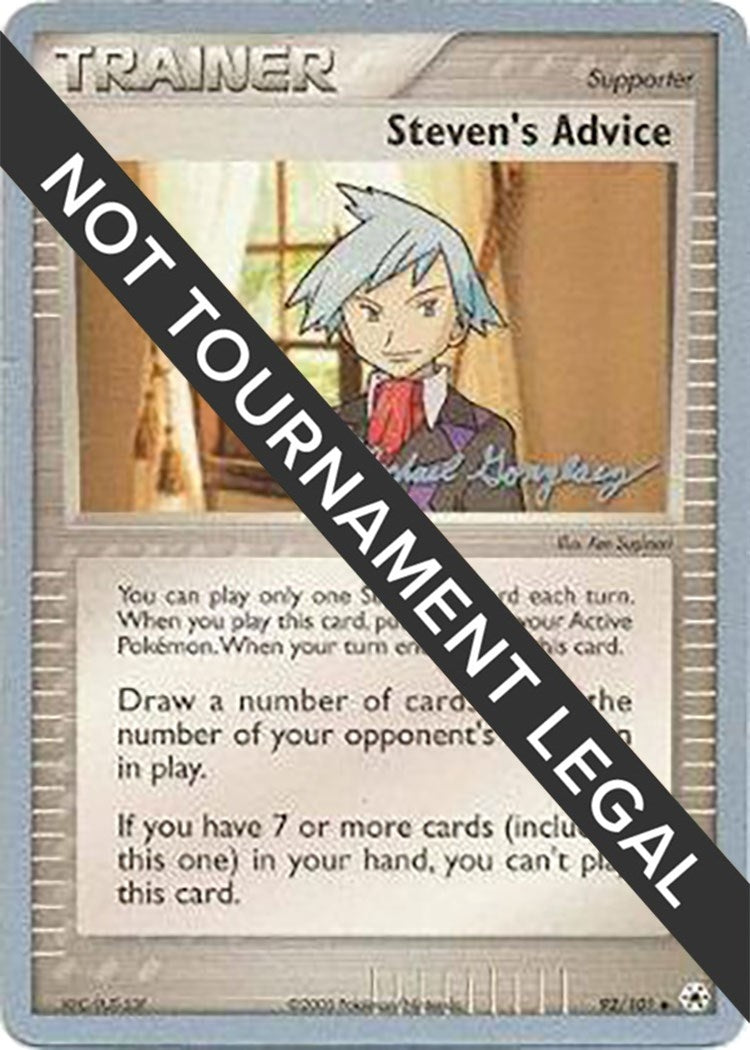 Image for Steven's Advice - 2005 (Michael Gonzalez) (92/101) (World Championship Decks) - Pokemon