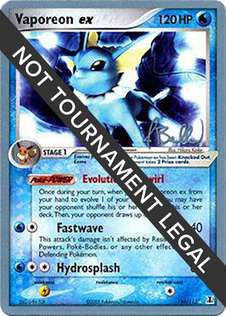 Image for Vaporeon ex - 2006 (Jimmy Ballard) (110/113) (World Championship Decks) - Pokemon