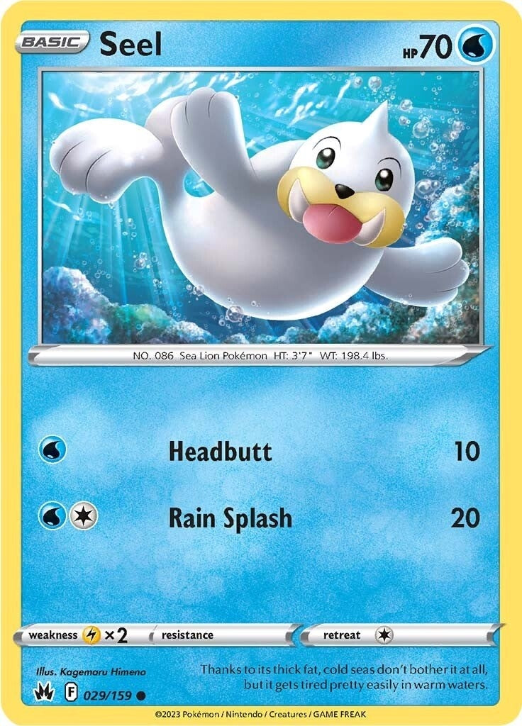 Image for Seel (029/159) (Crown Zenith) - Pokemon