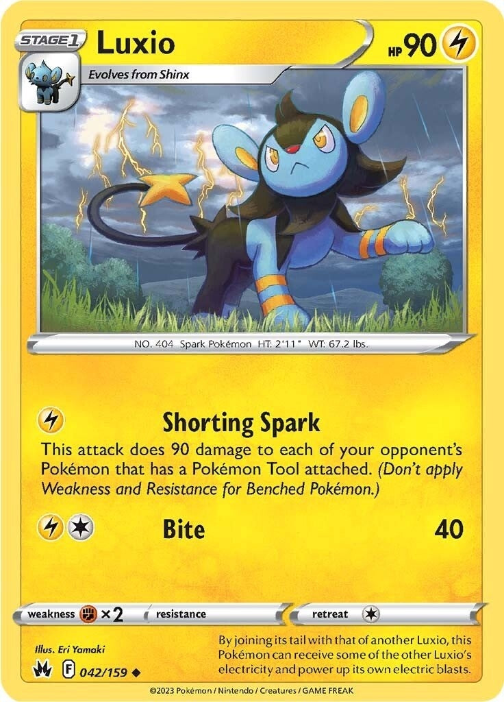 Image for Luxio (42) (042/159) (Crown Zenith) - Pokemon