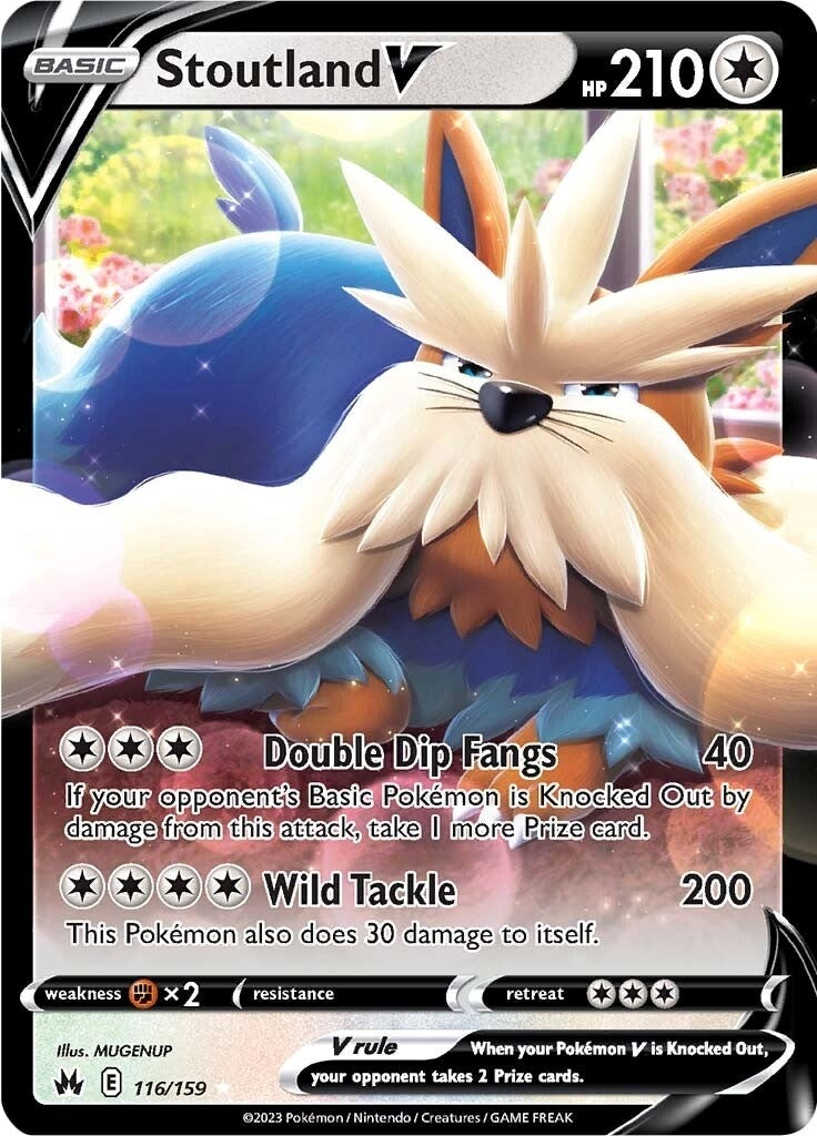 Image for Stoutland V (116/159) (Crown Zenith) - Pokemon