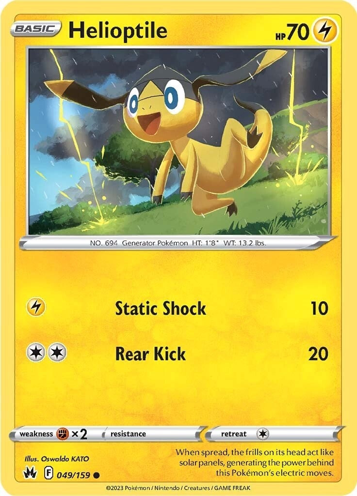 Image for Helioptile (049/159) (Crown Zenith) - Pokemon