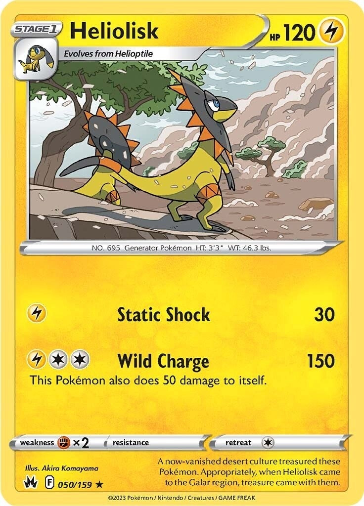 Image for Heliolisk (050/159) (Crown Zenith) - Pokemon