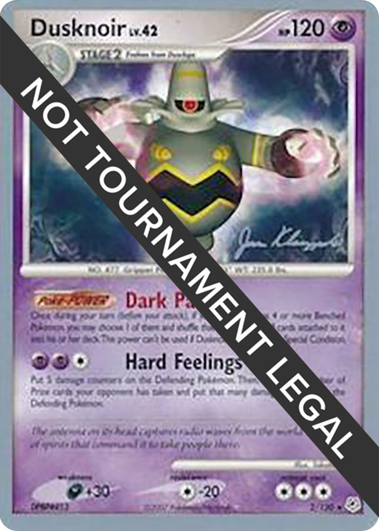 Image for Dusknoir - 2008 (Jason Klaczynski) (2/130) (World Championship Decks) - Pokemon