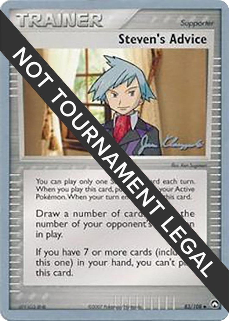 Image for Steven's Advice - 2008 (Jason Klaczynski) (83/108) (World Championship Decks) - Pokemon