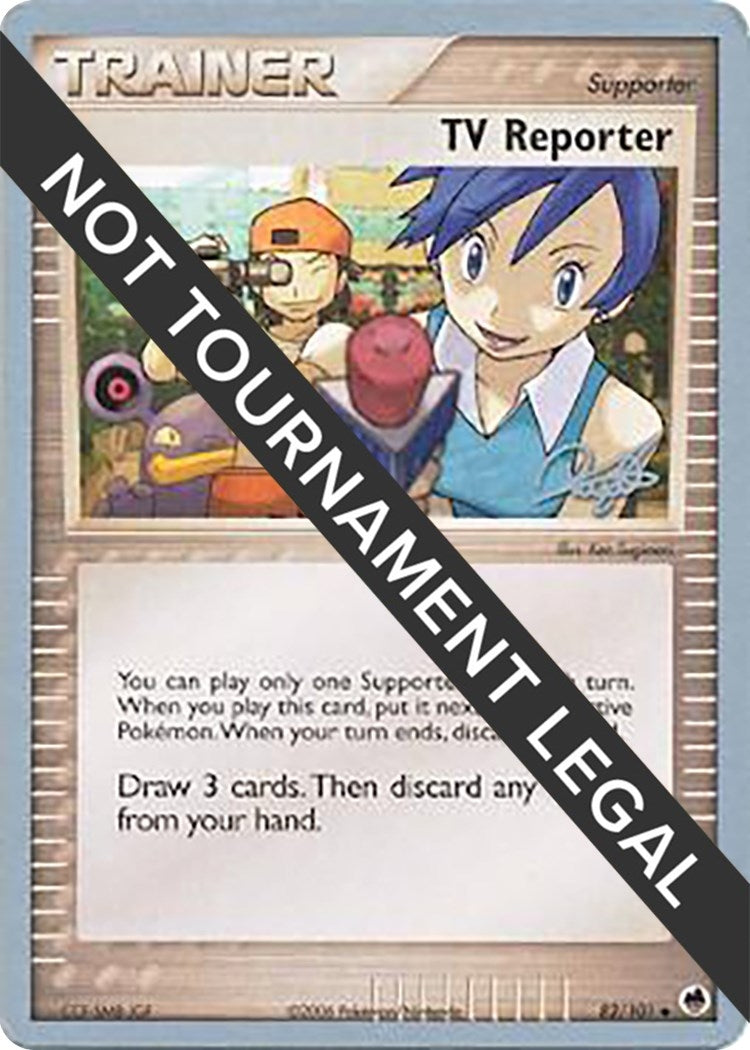 Image for TV Reporter - 2008 (Paul Atanassov) (82/101) (World Championship Decks) - Pokemon