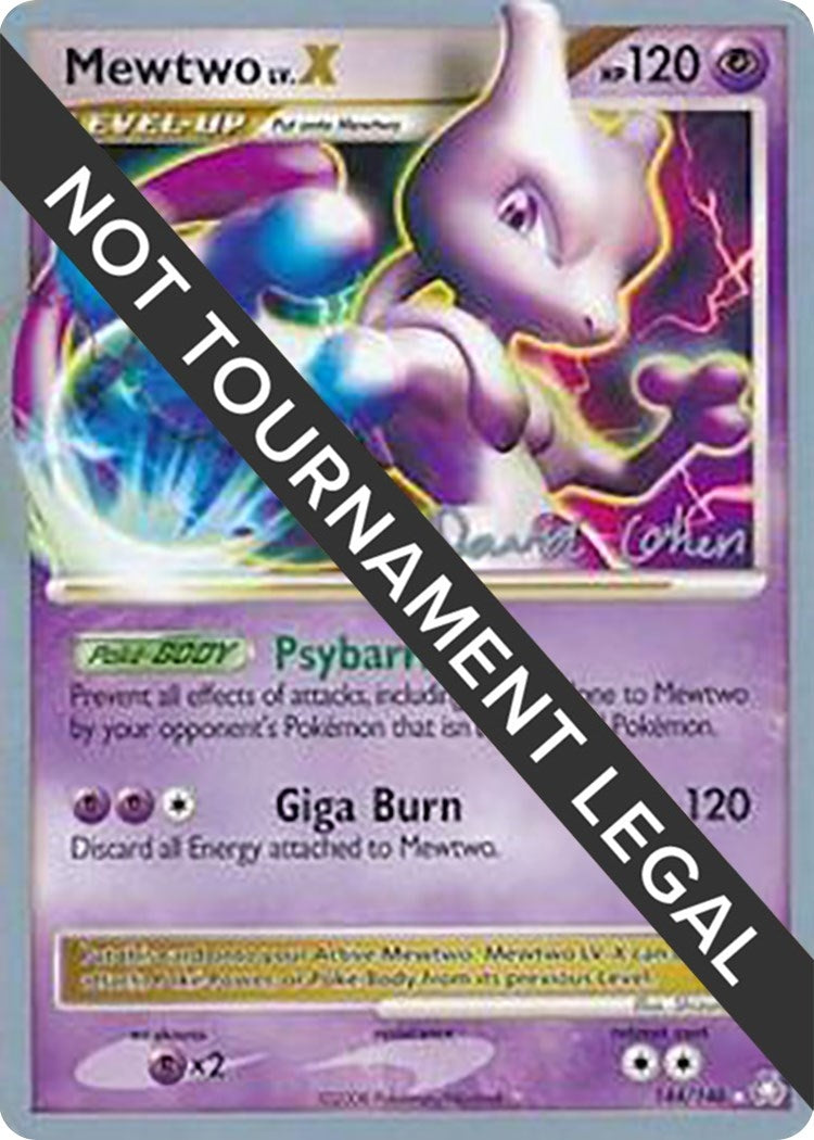 Image for Mewtwo LV.X - 2009 (David Cohen) (144/146) (World Championship Decks) - Pokemon