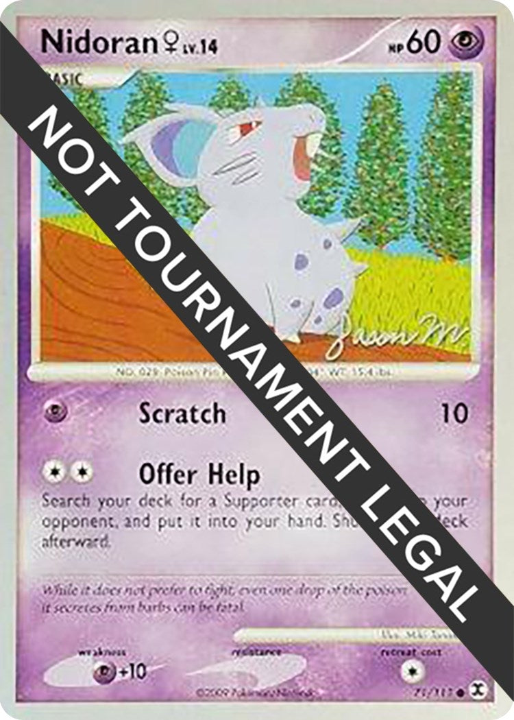 Image for Nidoran F - 2009 (Jason Martinez) (71/111) (World Championship Decks) - Pokemon
