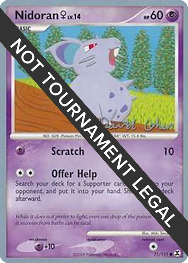 Image for Nidoran F - 2009 (David Cohen) (71/111) (World Championship Decks) - Pokemon
