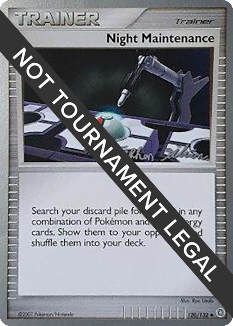 Image for Night Maintenance - 2009 (Stephen Silvestro) (120/132) (World Championship Decks) - Pokemon
