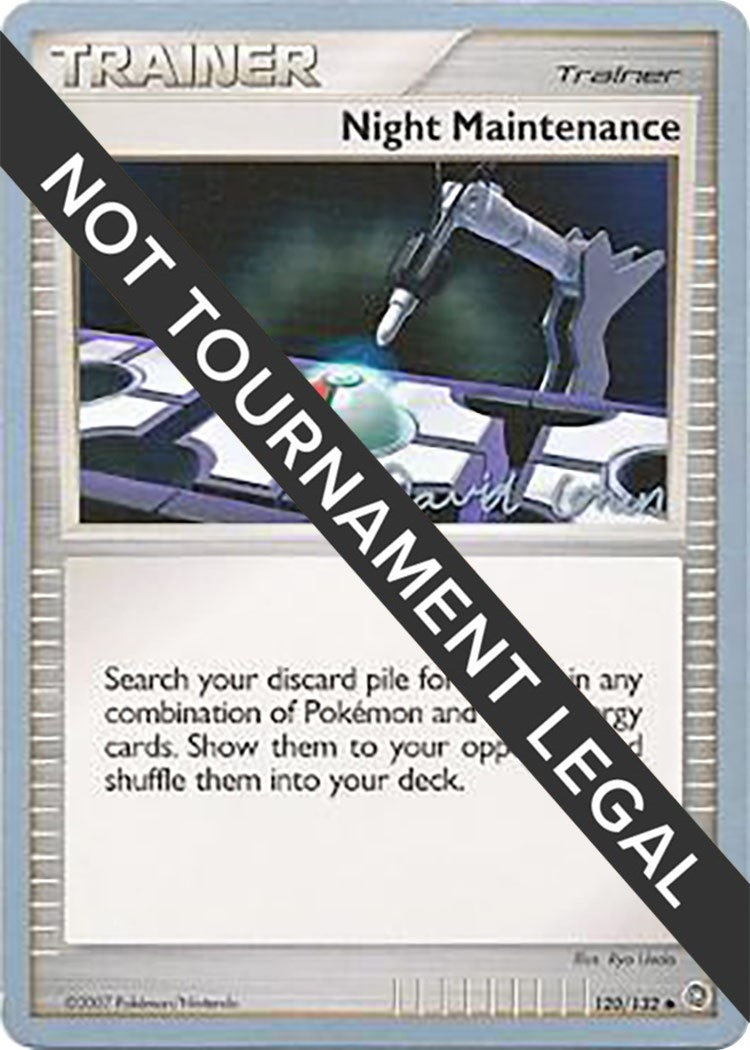 Image for Night Maintenance - 2009 (David Cohen) (120/132) (World Championship Decks) - Pokemon