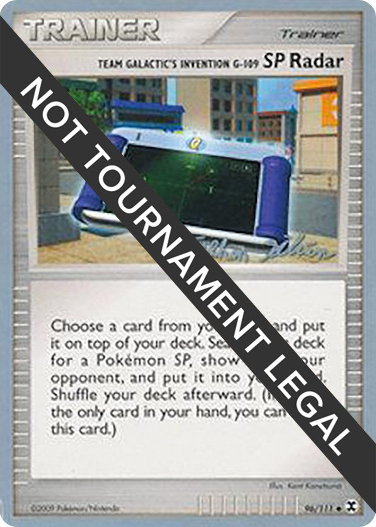 Image for Team Galactic's Invention G-109 SP Radar - 2009 (Stephen Silvestro) (96/111) (World Championship Decks) - Pokemon