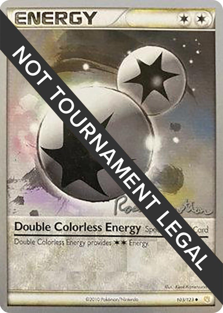 Image for Double Colorless Energy - 2011 (Ross Cawthon) (103/123) (World Championship Decks) - Pokemon