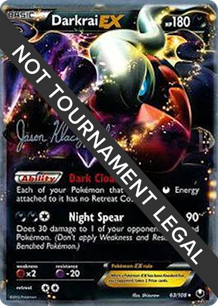 Image for Darkrai EX - 2013 (Jason Klaczynski) (63/108) (World Championship Decks) - Pokemon