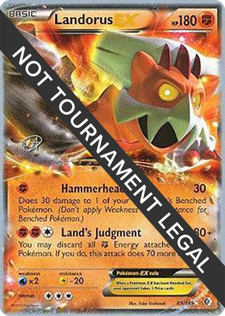 Image for Landorus EX - 2015 (Rowan Stavenow) (89/149) (World Championship Decks) - Pokemon