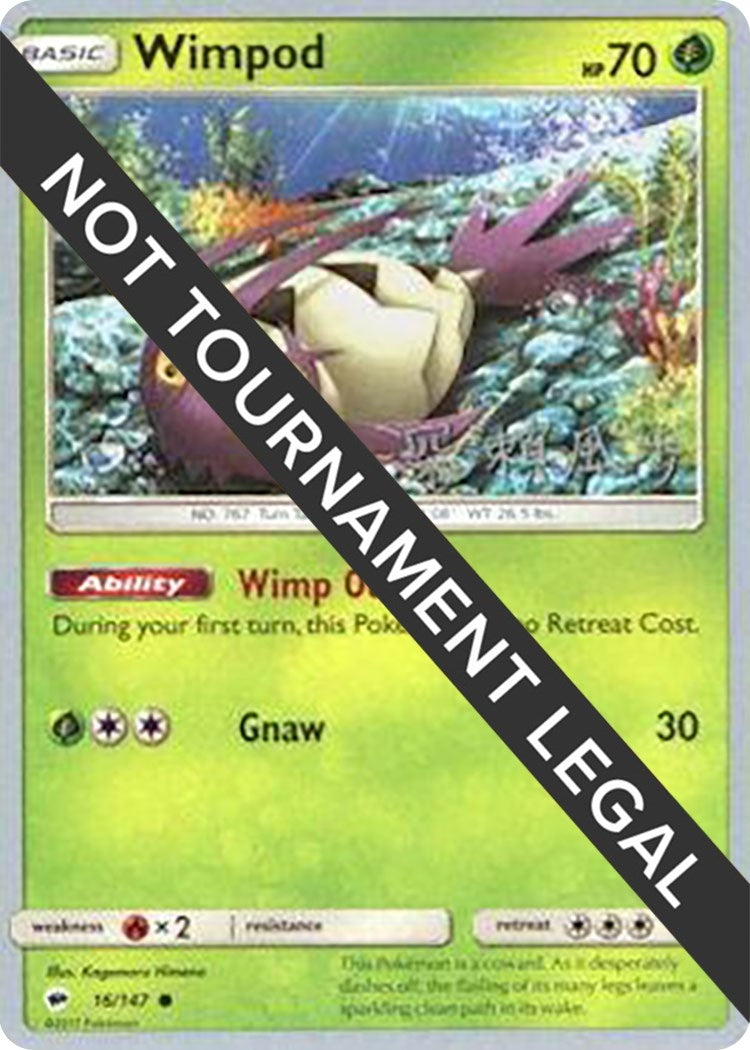 Image for Wimpod - 2017 (Kabu Fukase) (16/147) (World Championship Decks) - Pokemon