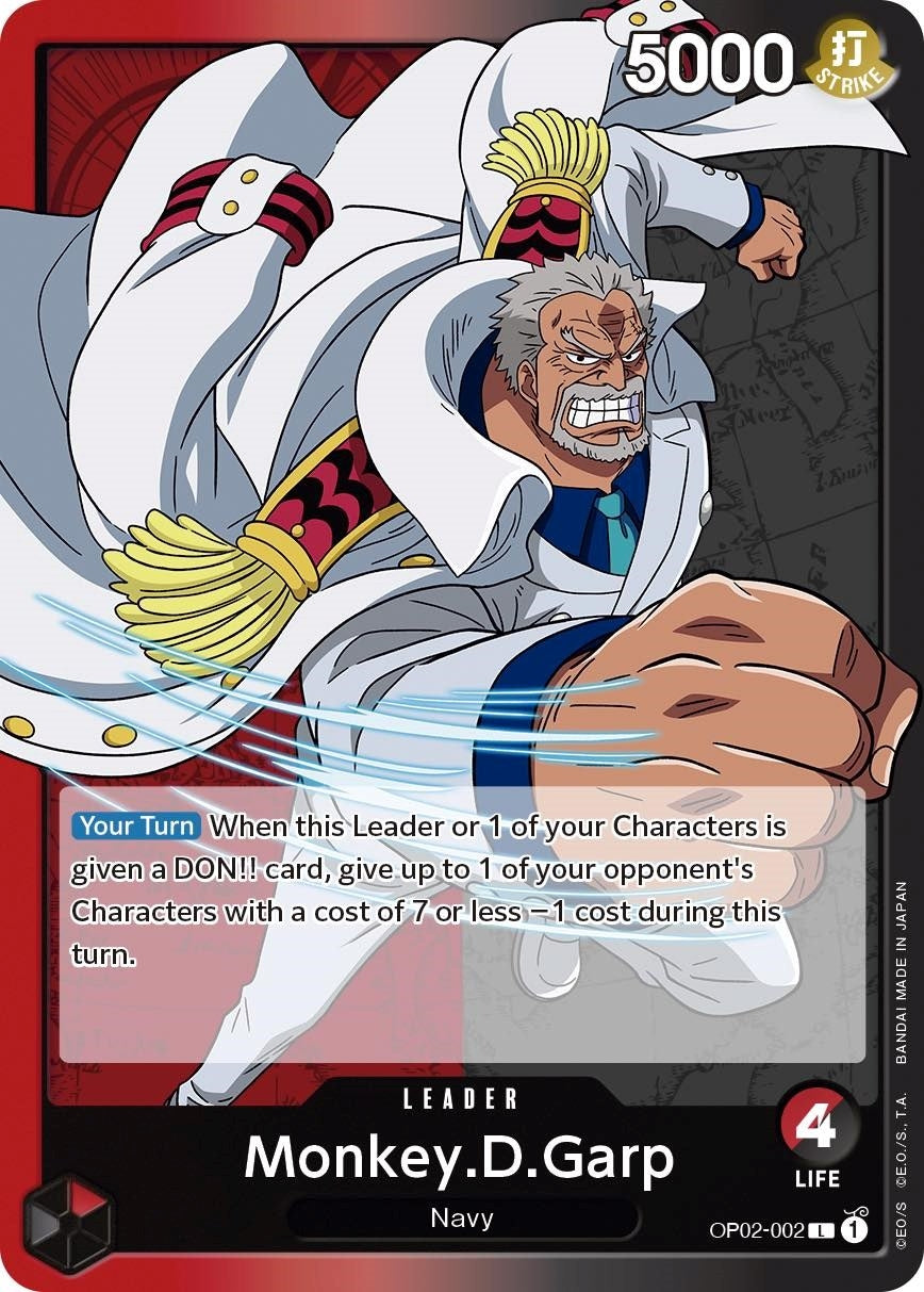 Image for Monkey.D.Garp (002) (OP02-002) (Paramount War) - One Piece Card Game