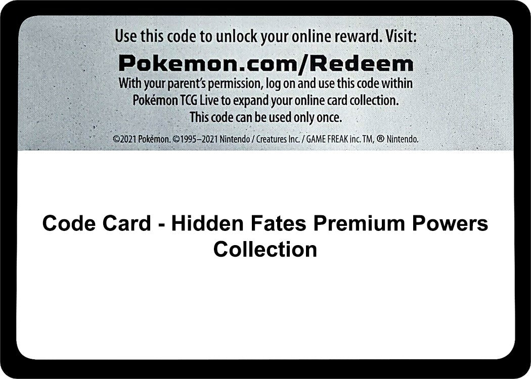 Image for Code Card - Hidden Fates Premium Powers Collection (Hidden Fates) - Pokemon