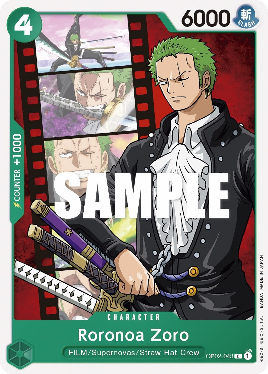 Image for Roronoa Zoro (OP02-043) (Paramount War) - One Piece Card Game
