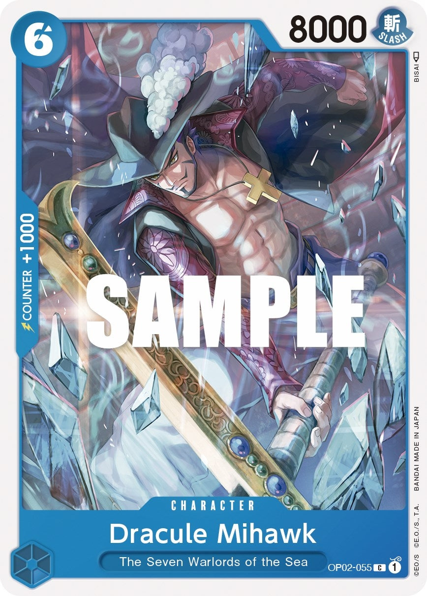Image for Dracule Mihawk (OP02-055) (Paramount War) - One Piece Card Game