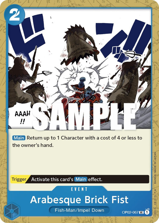 Image for Arabesque Brick Fist (OP02-067) (Paramount War) - One Piece Card Game