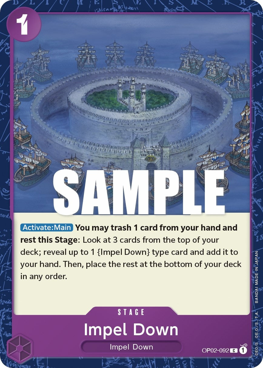 Image for Impel Down (OP02-092) (Paramount War) - One Piece Card Game