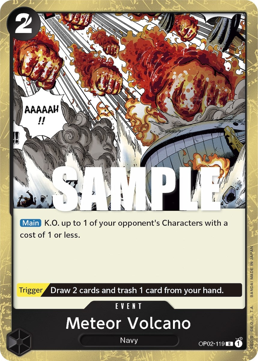 Image for Meteor Volcano (OP02-119) (Paramount War) - One Piece Card Game