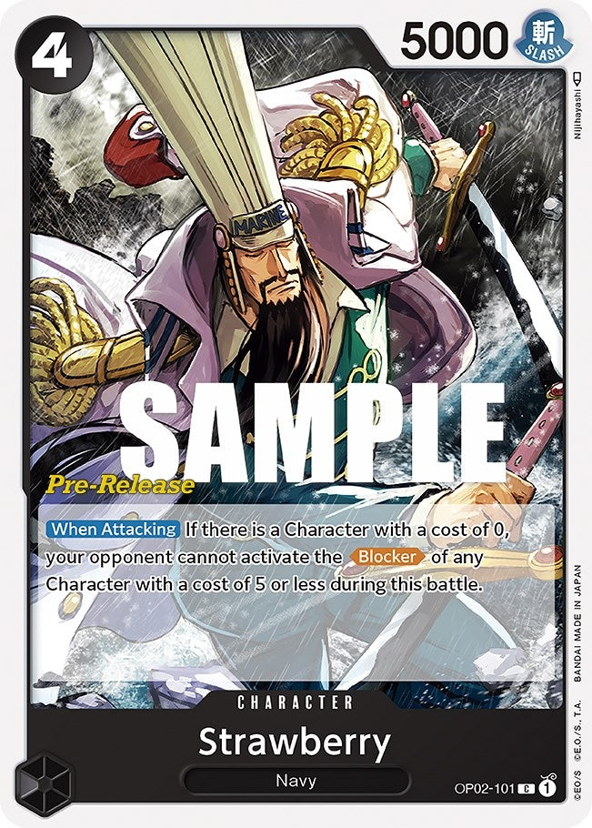 Image for Strawberry (OP02-101) (Paramount War Pre-Release Cards) - One Piece Card Game