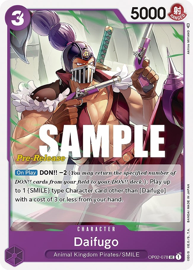 Image for Daifugo (OP02-078) (Paramount War Pre-Release Cards) - One Piece Card Game