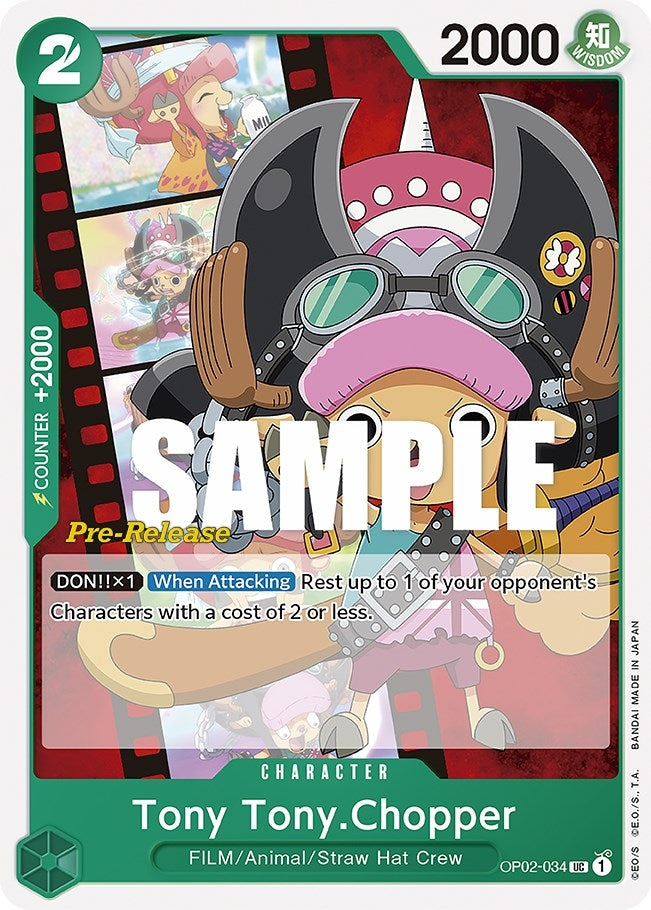 Image for Tony Tony.Chopper (OP02-034) (Paramount War Pre-Release Cards) - One Piece Card Game