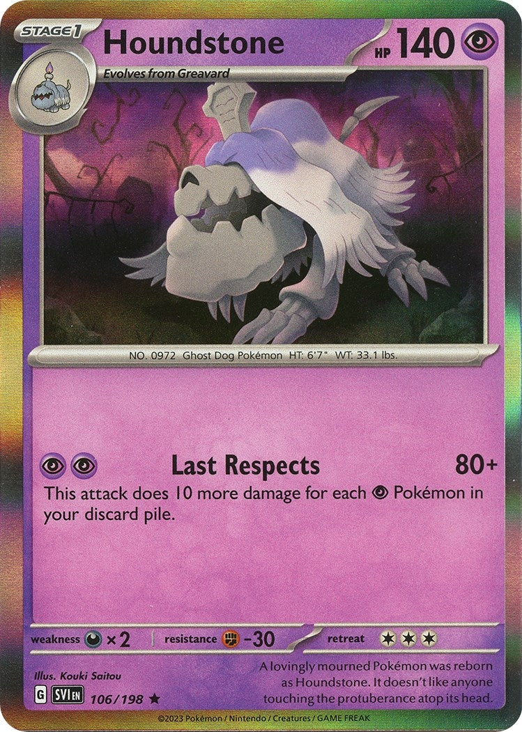 Image for Houndstone (106/198) (SV01: Scarlet & Violet Base Set) - Pokemon