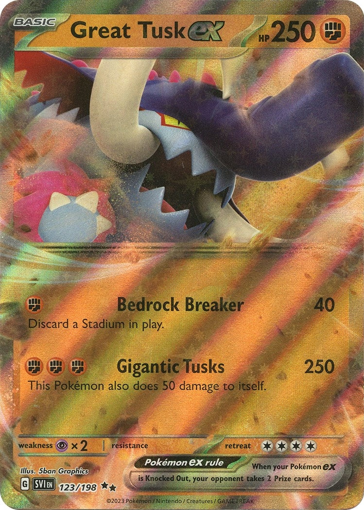 Image for Great Tusk ex (123/198) (SV01: Scarlet & Violet Base Set) - Pokemon