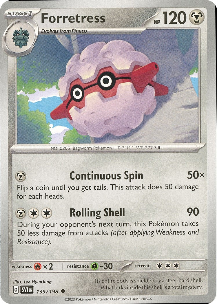 Image for Forretress (139/198) (SV01: Scarlet & Violet Base Set) - Pokemon