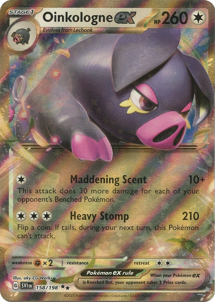 Image for Oinkologne ex (158/198) (SV01: Scarlet & Violet Base Set) - Pokemon