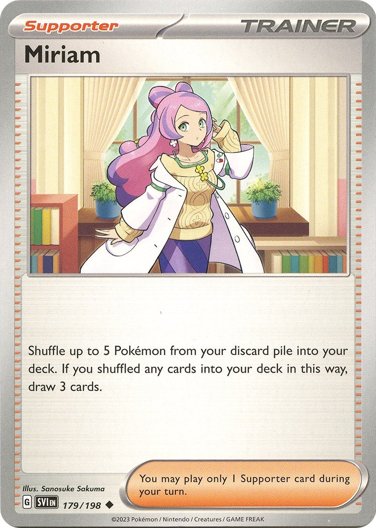 Image for Miriam (179/198) (SV01: Scarlet & Violet Base Set) - Pokemon