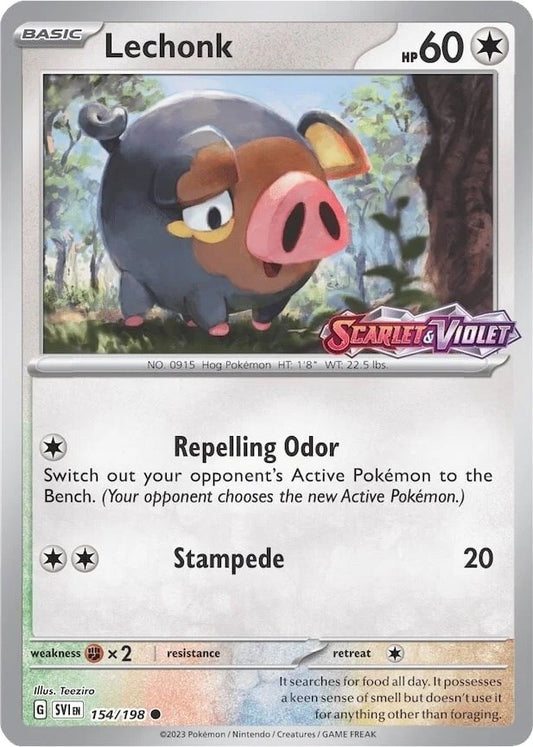 Image for Lechonk - 154/198 (Store Promo) (154/198) (Miscellaneous Cards & Products) - Pokemon