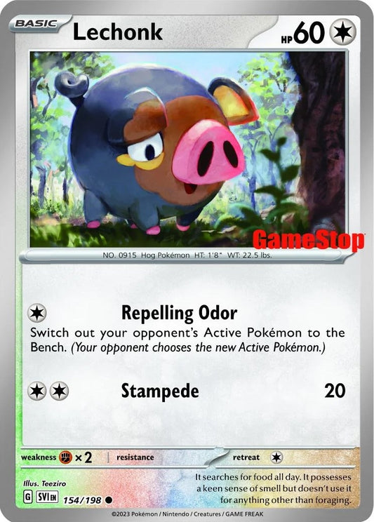 Image for Lechonk - 154/198 (GameStop Promo) (154/198) (Miscellaneous Cards & Products) - Pokemon