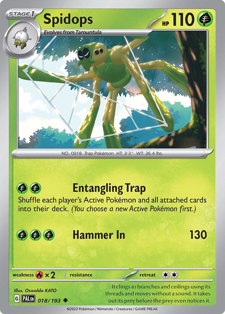 Image for Spidops (018/193) (SV02: Paldea Evolved) - Pokemon