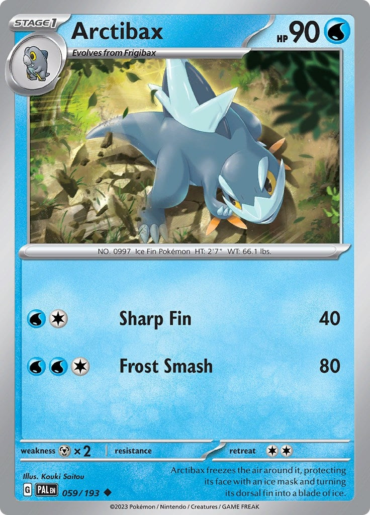 Image for Arctibax (059/193) (SV02: Paldea Evolved) - Pokemon