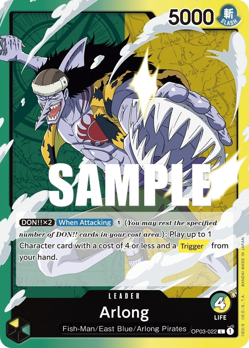 Image for Arlong (OP03-022) (Pillars of Strength) - One Piece Card Game